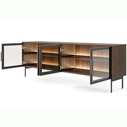 Фото Тумба під телевізор з підсвічуванням Лумі / Lumi 4D/181 4Д Дуб Дунін