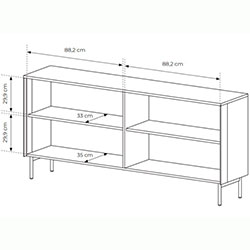 Фото Комод з підсвічуванням Лумі / Lumi 4D/181 4Д Дуб Дунін