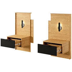 Фото Тумби приліжкові 2 шт Балтик / Baltic 1S/49 1Ш з підсвічуванням