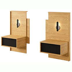 Фото Тумби приліжкові 2 шт Балтик / Baltic 1S/49 1Ш з підсвічуванням