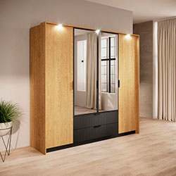 Фото Шафа для одягу Балтик / Baltic 4D2S/220 4Д з дзеркалом