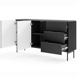 Фото Комод Муті / Muti 2D3S/147 2Д 3Ш Чорний