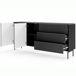 Фото Комод Муті / Muti 2D3S/177 2Д 3Ш Чорний