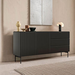 Фото Комод Муті / Muti 2D3S/177 2Д 3Ш Чорний