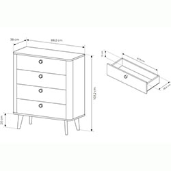 Фото Комод Вікі / Viki 4S/88