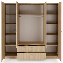 Фото Шафа для одягу Вікі / Viki 4D2S/213 з дзеркалом