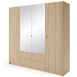 Фото Шафа для одягу Вікі / Viki 4D2S/213 з дзеркалом
