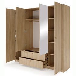 Фото Шафа для одягу Вікі / Viki 4D2S/213 з дзеркалом
