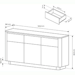 Фото Комод Торро / Torro 3D3S/163