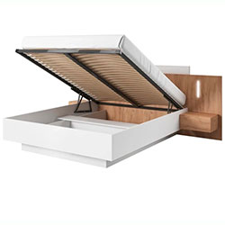 Фото Ліжко 3Д / 3D 160х200 з тумбами та підсвічуванням