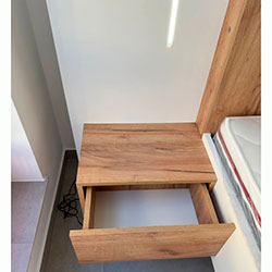 Фото Ліжко 3Д / 3D 160х200 з тумбами та підсвічуванням