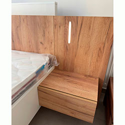 Фото Ліжко 3Д / 3D 160х200 з тумбами та підсвічуванням