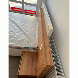 Фото Ліжко 3Д / 3D 160х200 з тумбами та підсвічуванням