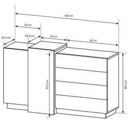 Фото Комод 3Д / 3D 2D4S/160