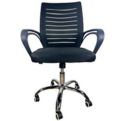 Фото Крісло комп’ютерне з підлокітниками OC-618 Чорний