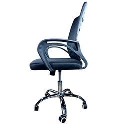 Фото Крісло комп’ютерне з підлокітниками OC-618 Чорний