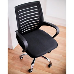 Фото Крісло комп’ютерне з підлокітниками OC-618 Чорний