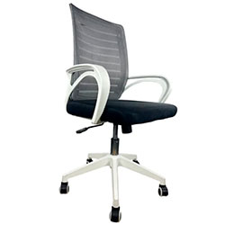 Фото Крісло комп’ютерне з підлокітниками OC-618W Сірий