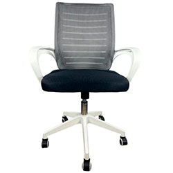 Фото Крісло комп’ютерне з підлокітниками OC-618W Сірий