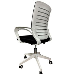 Фото Крісло комп’ютерне з підлокітниками OC-618W Сірий