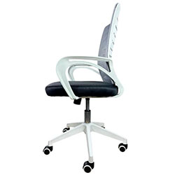 Фото Крісло комп’ютерне з підлокітниками OC-618W Сірий