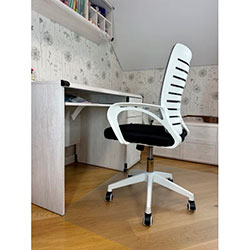 Фото Крісло комп’ютерне з підлокітниками OC-618W Сірий