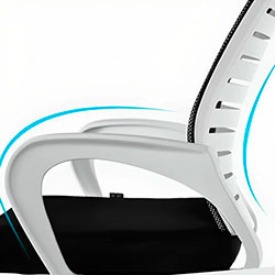 Фото Крісло комп’ютерне з підлокітниками OC-618W Сірий