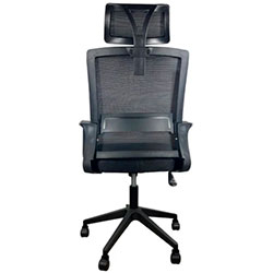 Фото Крісло комп’ютерне з підлокітниками та підголовником OC-8330 Чорний