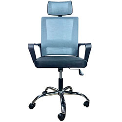 Фото Крісло комп’ютерне з підлокітниками та підголовником OC-8330M Cірий