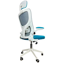 Фото Крісло обертове комп’ютерне дитяче OC-8970W Сірий + Блакитний