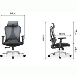 Фото Крісло комп’ютерне HQOC-23A-G Сірий