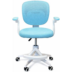 Фото Крісло поворотне дитяче з підставкою для ніг Kids Blue