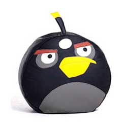 Фото Пуф Angry Birds Птах Чорний середній
