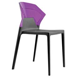 Фото Стілець Ego-S Сидіння Антрацит 22 верх Прозоро-Пурпурний 28