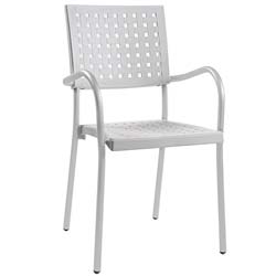 Фото Крісло Karea База Алюміній верх Білий 01