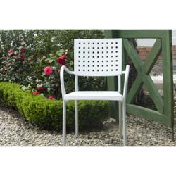 Фото Крісло Karea База Алюміній верх Білий 01