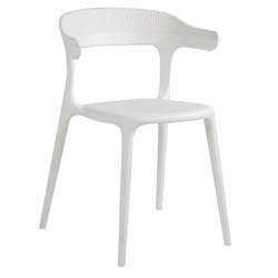 Крісло Luna-Stripe Сидіння Біле 01 верх Білий 01