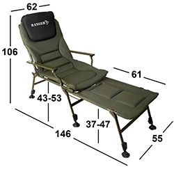 Фото Крісло-ліжко коропове Carp SL-112 (Арт. RA 2251)