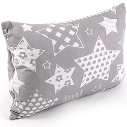 Подушка 50х70 силіконова стьобана на блискавці (310.02СМУ)