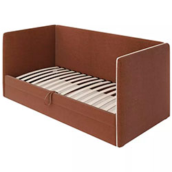 Фото Кутове ліжко Luno / Луно 90x190 з підйомним механізмом Задня стінка у тканині