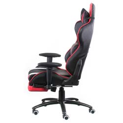 Фото Крісло Extreme Race Black Red with Footrest