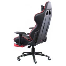 Фото Крісло Extreme Race Black Red with Footrest