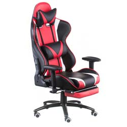 Фото Крісло Extreme Race Black Red with Footrest