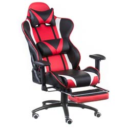 Фото Крісло Extreme Race Black Red with Footrest