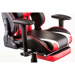 Фото Крісло Extreme Race Black Red with Footrest