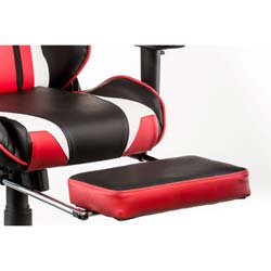 Фото Крісло Extreme Race Black Red with Footrest