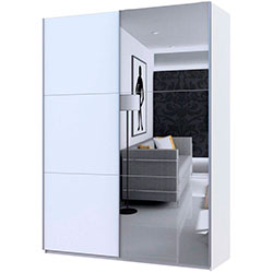 Фото Шафа купе G-Caiser 1 ДСП 1 дзеркало 3 частини 180х60х240 Білий