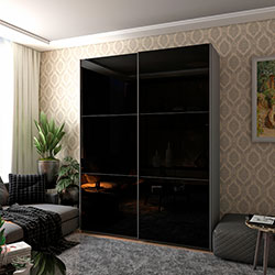 Фото Шафа купе G-Caiser 2 Скла 3 частини 180х60х240 Графіт