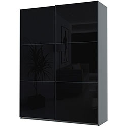 Фото Шафа купе G-Caiser 2 Скла 3 частини 180х60х240 Графіт