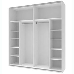 Фото Шафа купе G-Caiser 2 ДСП 3 частини 220х60х240 Білий